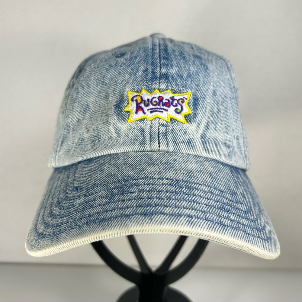 Rugrats TVshow 90s Cartoon Nickelodeon AcidWash Denim Hat Cap StrapBack One Size